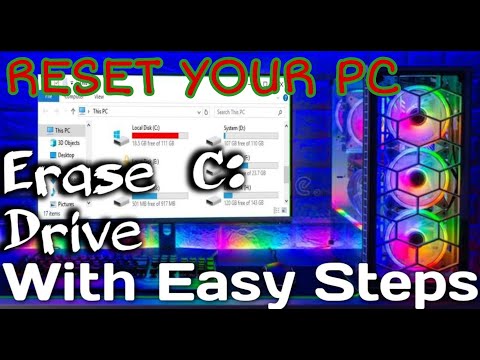 How to RESET PC & Drive (C:) || Only Erasing data from Drive C: || Formatting PC || Formatting C: