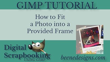 How to fit a photo inside provided frame using GIMP