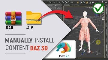 ✅ DAZ Studio | How to Manually Install Contents | ZIP or RAR Files | 2025