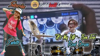 Cover lagunya Bon Jovi !!! It's My Life .. ( Real Drum Cover ) versi my favorite drummer 