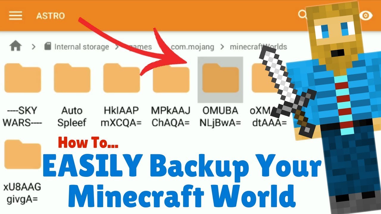 How To Backup a Minecraft World - EASY!!! - YouTube