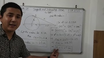 Tangents and Intersecting Chords ICSE Part I