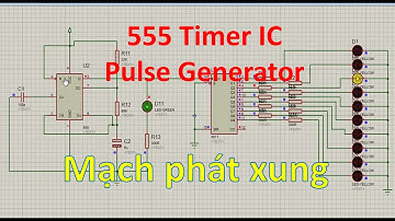 555 Timer IC - Pulse Generator | Proteus