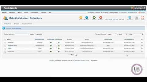 Cursus Webdesign met Joomla! 1.6 - Access Control List toegangsrechten