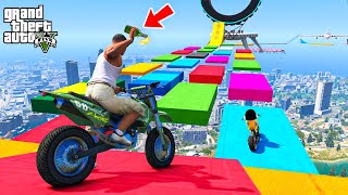 SHINCHAN AND FRANKLIN TRIED MOST DIFFICULT GOLD RAMP CHALLENGE IN GTA 5!