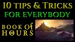 10 TIPS & TRICKS for BOOK OF HOURS - Gameplay Guide Tutorial