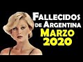 Fallecidos de Argentina en Marzo del 2020.
