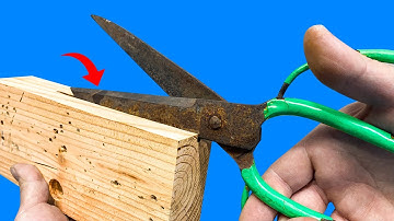 How To Sharpen Scissors Like A Razor! How To Make Scissors That Never Rust