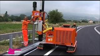 PAUSELLI Pile driver machine model 700 for guard rail installation
