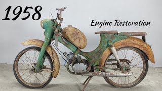 Реставрация двигателя педального мопеда 1958 года (Jawa Station 50cc 2T)