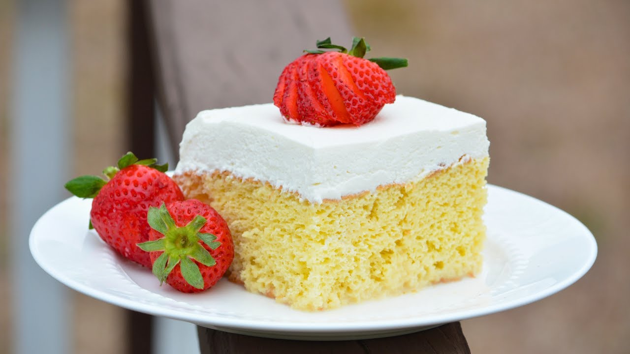 Easy Tres Leches Cake Recipe | Three Milk Cake - YouTube