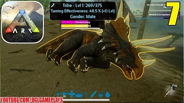 ARK: Survival Evolved Mobile (Taming Trike) Gameplay #7 (iOS Android)