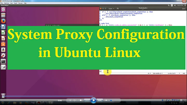 System Proxy Settings in Ubuntu to install software 🔥🔥🔥