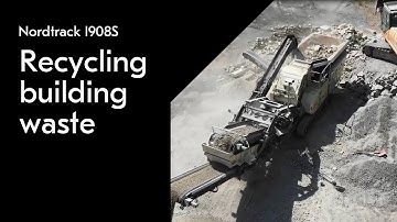 Recycling building waste with Nordtrack I908S mobile impactor crusher
