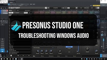 Troubleshooting Windows Audio with Presonus Studio One!