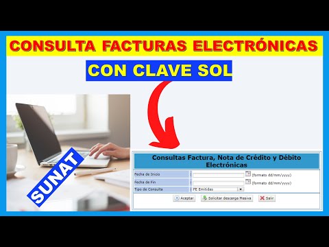 ?COMO CONSULTAR FACTURAS electrónicas emitidas com clsve sol o portal SUNAT