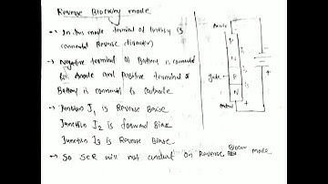 SCR , reverse blocking mode , forward conduction mode