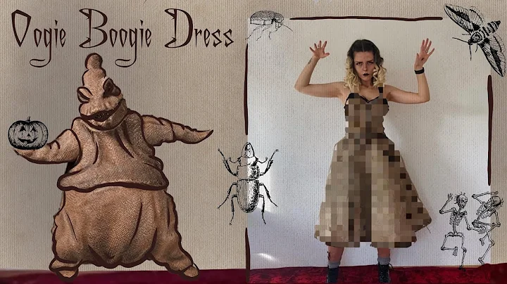 Recreating Rachel Maksys Oogie Boogie Dress! Chaos and Halloween vibes!