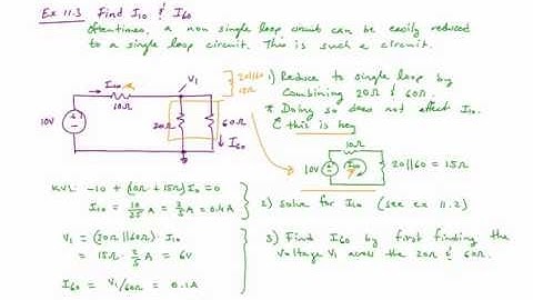 Circuit Analysis Basics CA-11: The single loop circuit EXAMPLES