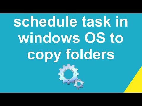 How to schedule task in windows OS to copy folders