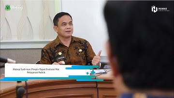 [VID] Wabup Sudirman Pimpin Rapat Evaluasi Mal Pelayanan Publik