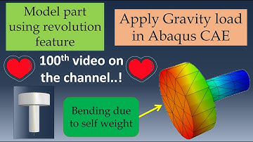 Gravity load in Abaqus 2022 | Part modeling using revolution feature