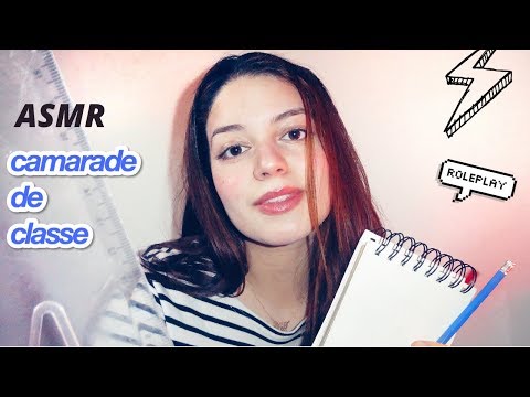 ASMR FR: ta camarade de classe te dessine. (arts plastique mood) (roleplay)