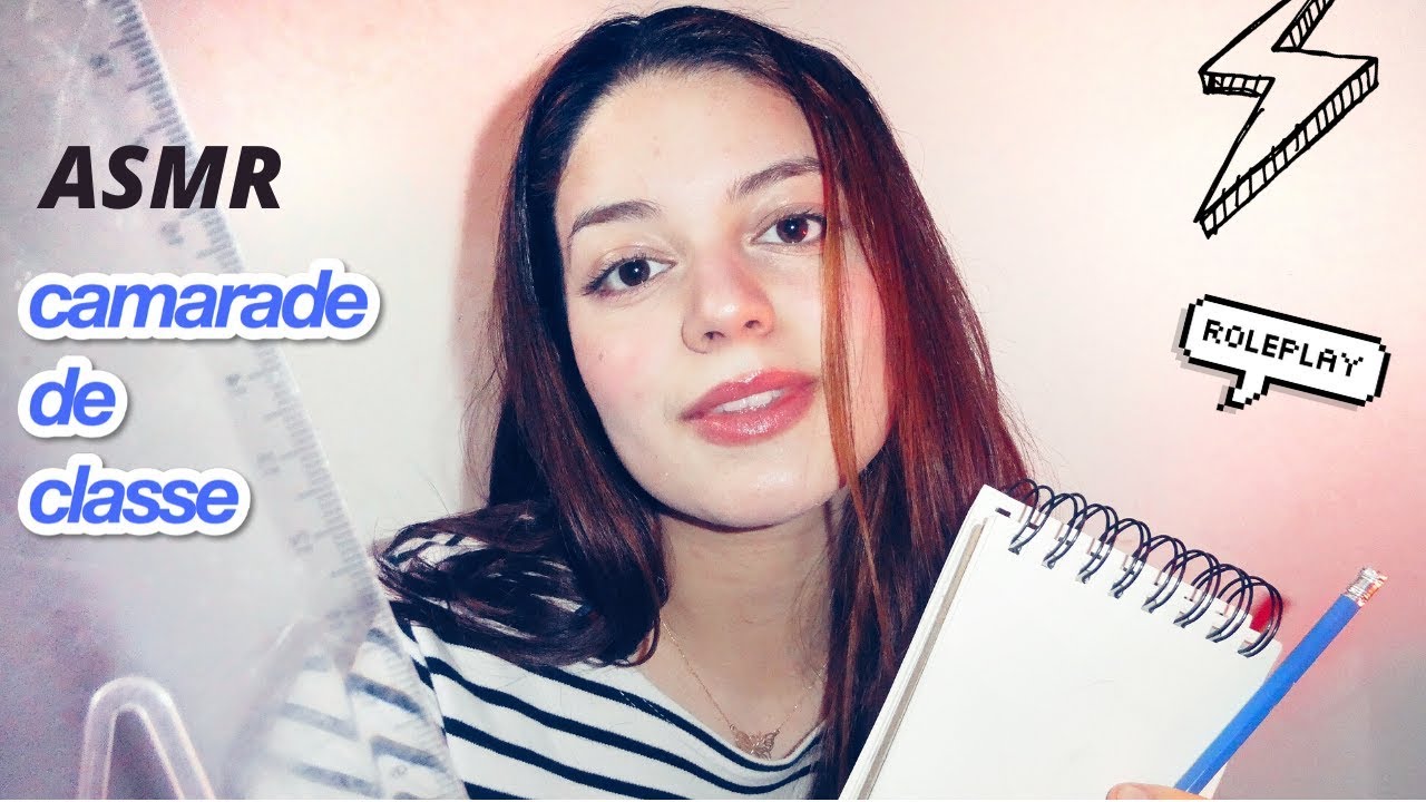 ASMR FR: ta camarade de classe te dessine. (arts plastique mood) (roleplay)