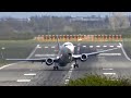 Storm kathleen crosswind landings  takeoffs at newcastle airport 7th april 2023