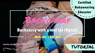 Backcarry with a bei-dai / meh-dai (flytai)