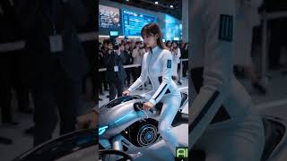 The Future Just Arrived — Flying Drone Bike at the Expo 🚀 #ai #quadcopters #edrone #humanoid #robot