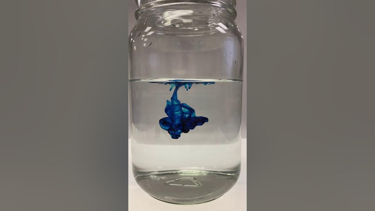 Food coloring dropped into water - YouTube