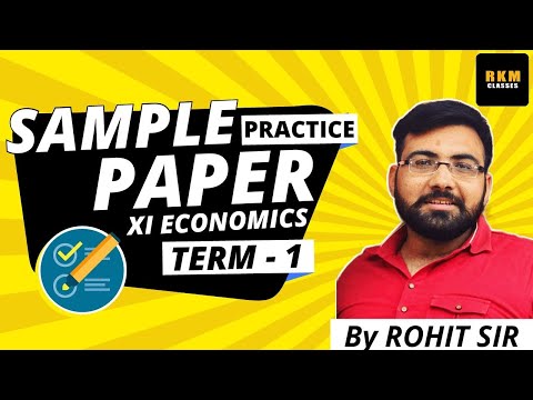 Term 1 2021-22 11th Economics FastTrack Sample Paper Solve | Rohit sir