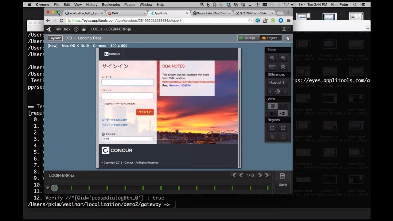 How Concur Technologies Leverages Visual Testing for Localization Tests