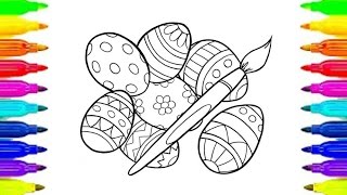 Coloring Pages Easter Egg Painting and Coloring Book For Kids