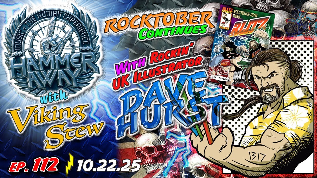 Ep. 112-Rockin’ UK Illustrator Dave Hurst-10.22.25