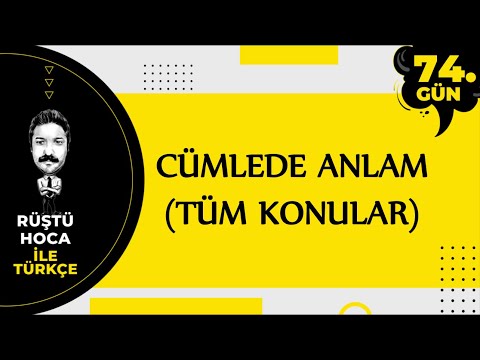 Cümlede Anlam | FULL | RÜŞTÜ HOCA