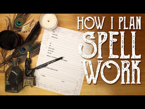 How to Write a Spell, How to create a spell, Ritual planning worksheet, Witchcraft, Magical Crafting