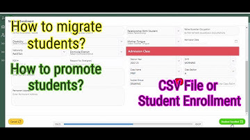 How to migrate students in EMIS HRIS| Promotion queries| CSV File queries