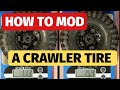 How to modify a stock TRX4 and any RC Crawler tire - Part II - adding weight, changing foam