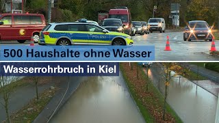 Wasserrohrbruch in Kiel-Mettenhof: 500 Haushalte ohne Wasser