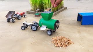 How to make tractor rice mill machine science project || @KeepVilla