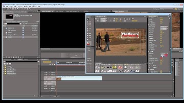 Creating and animating a title in Premiere CS5