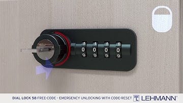 DIAL LOCK 58 Freecode - emergency opening with code reset until 08/2017