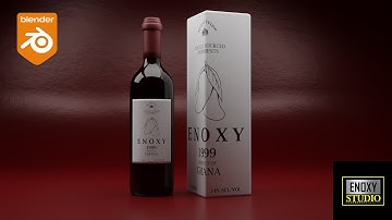 Product Animation in Blender: Model, Texture, and Light | Wine Bottle & Box | Beginner Tutorial