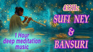 Sufi Ney & Bansuri Flute Music for Deep Meditation | 432Hz Heart Awakening