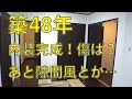 線路極近！㉛築48年　内装がほぼ完成しました！前回の傷はどうなった？あと新たな問題も多数出現！ガスコンロの取り外しもしてみたよ。