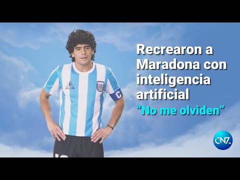 ???Recrearon a Diego Maradona con inteligencia artificial y un conmovedor mensaje: “No me olviden”