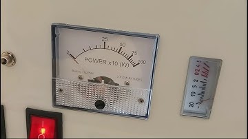 Analog powermeter scale design and test by YO6PMX