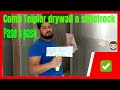 como teipiar drywall o sheetrock  . how to tape/bed drywall joints